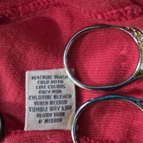 Vtg Abercrombie & Fitch Henley Muscle Sweater XXL Mens Red Logo Patch Y2K FLAW - Picture 14 of 16